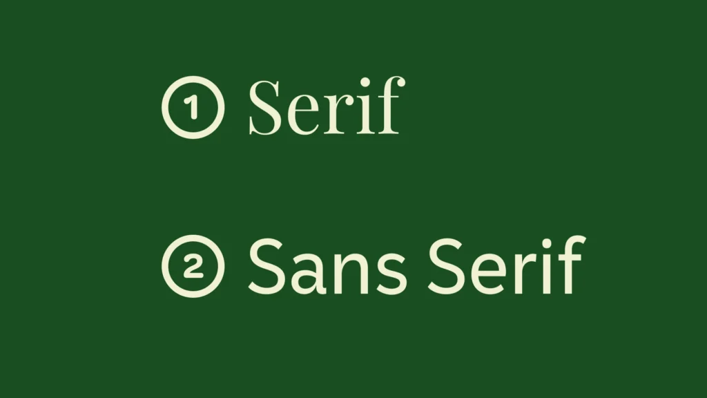 Serif vs Sans Serif font. What you need to know to build a web design side hustle