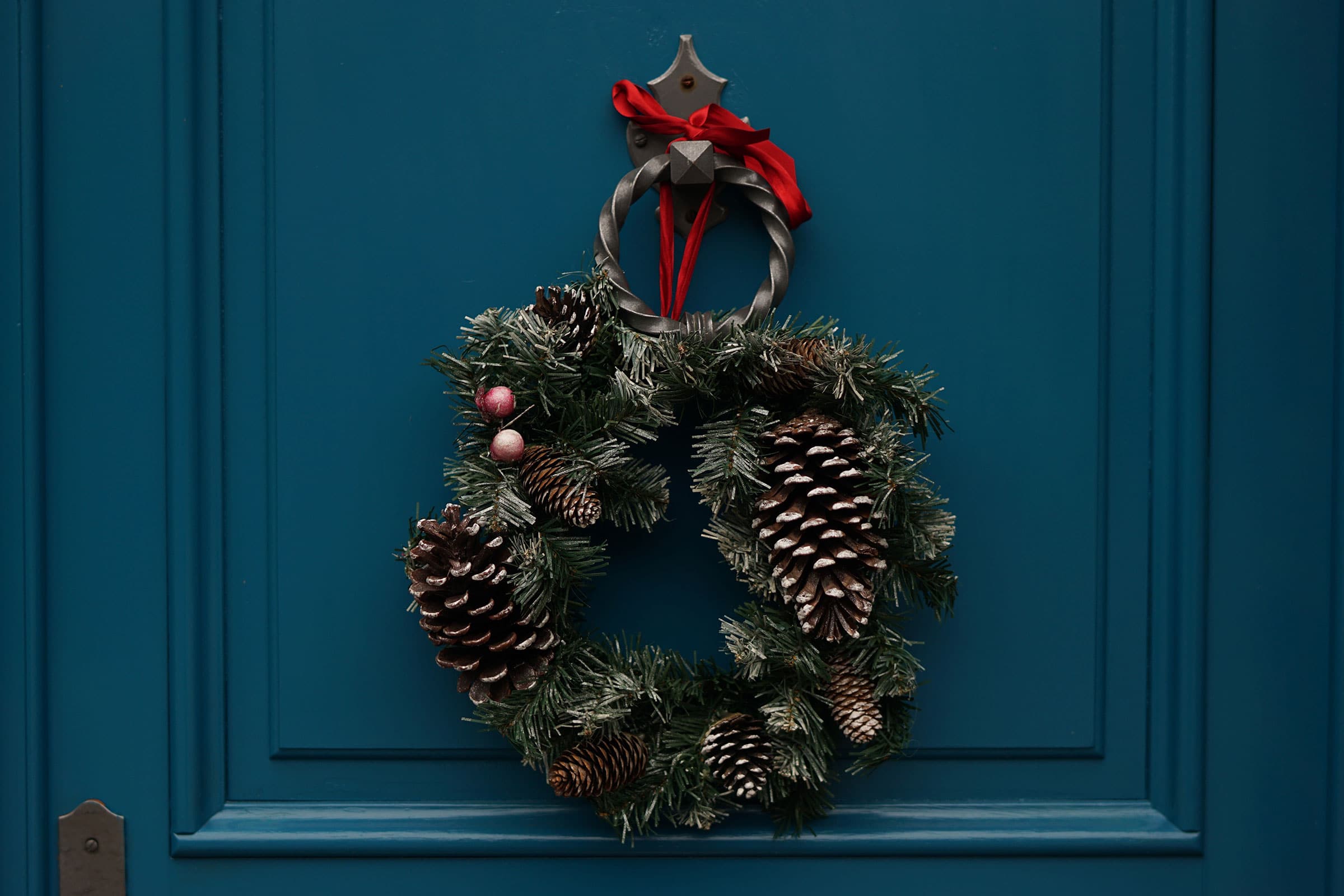 Wreath on a Door