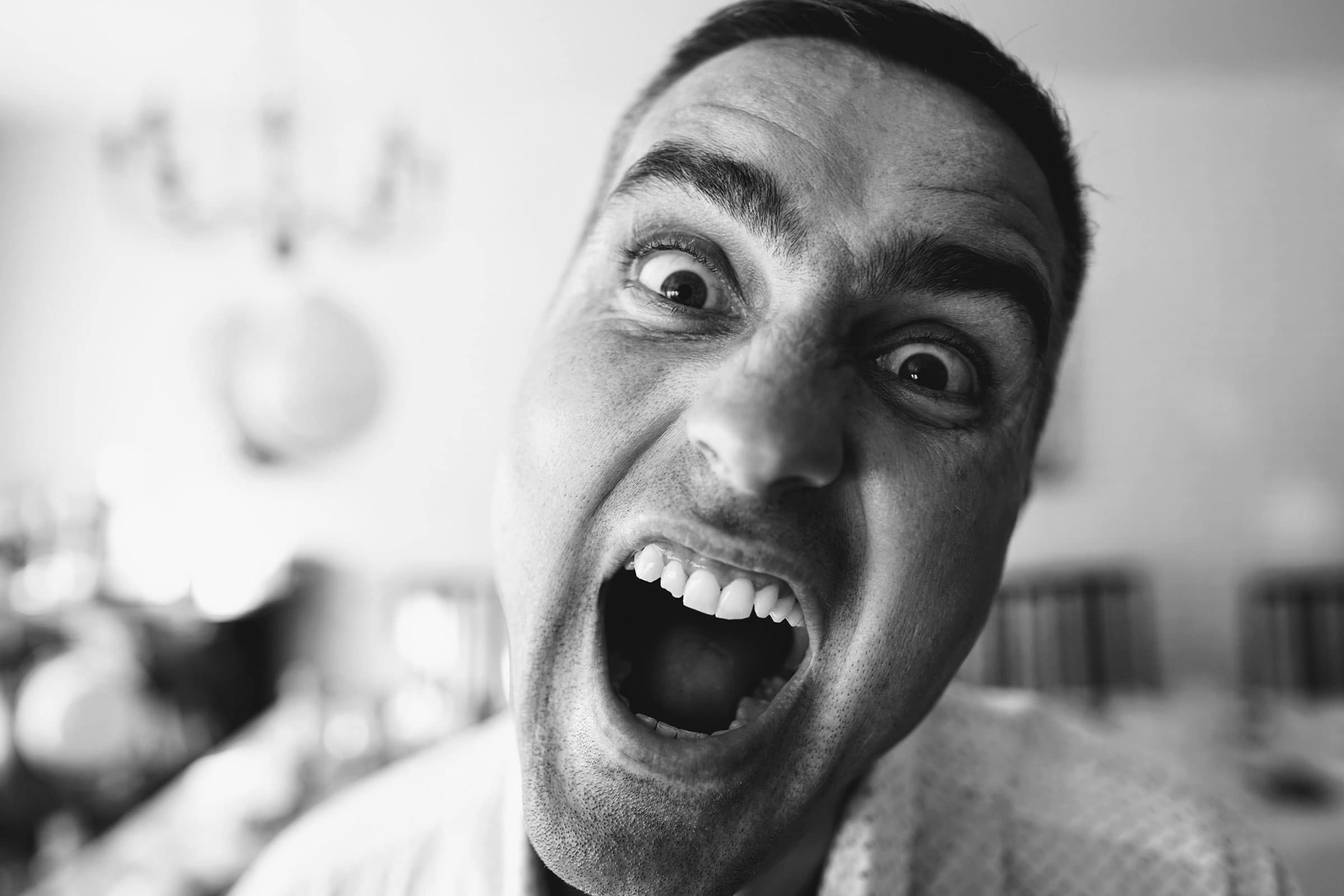 7 Things Really Bad Freelance Web Design Clients Say||Man Screaming with x over his mouth
