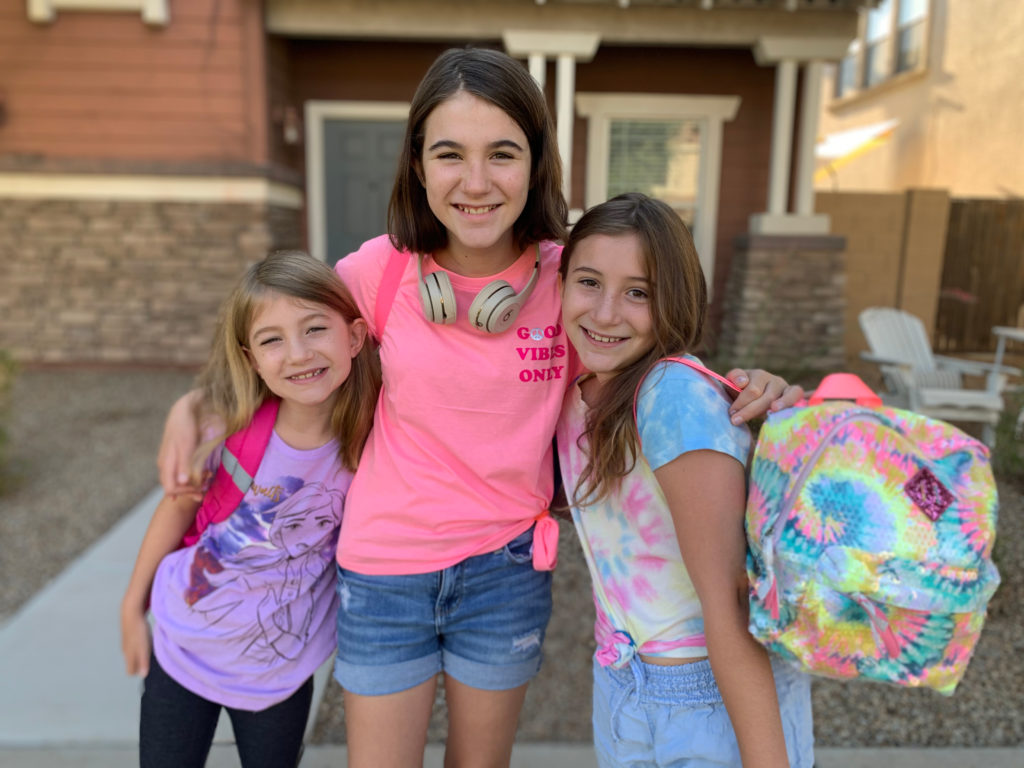 Working from home with kids || My daughters on their first day of school