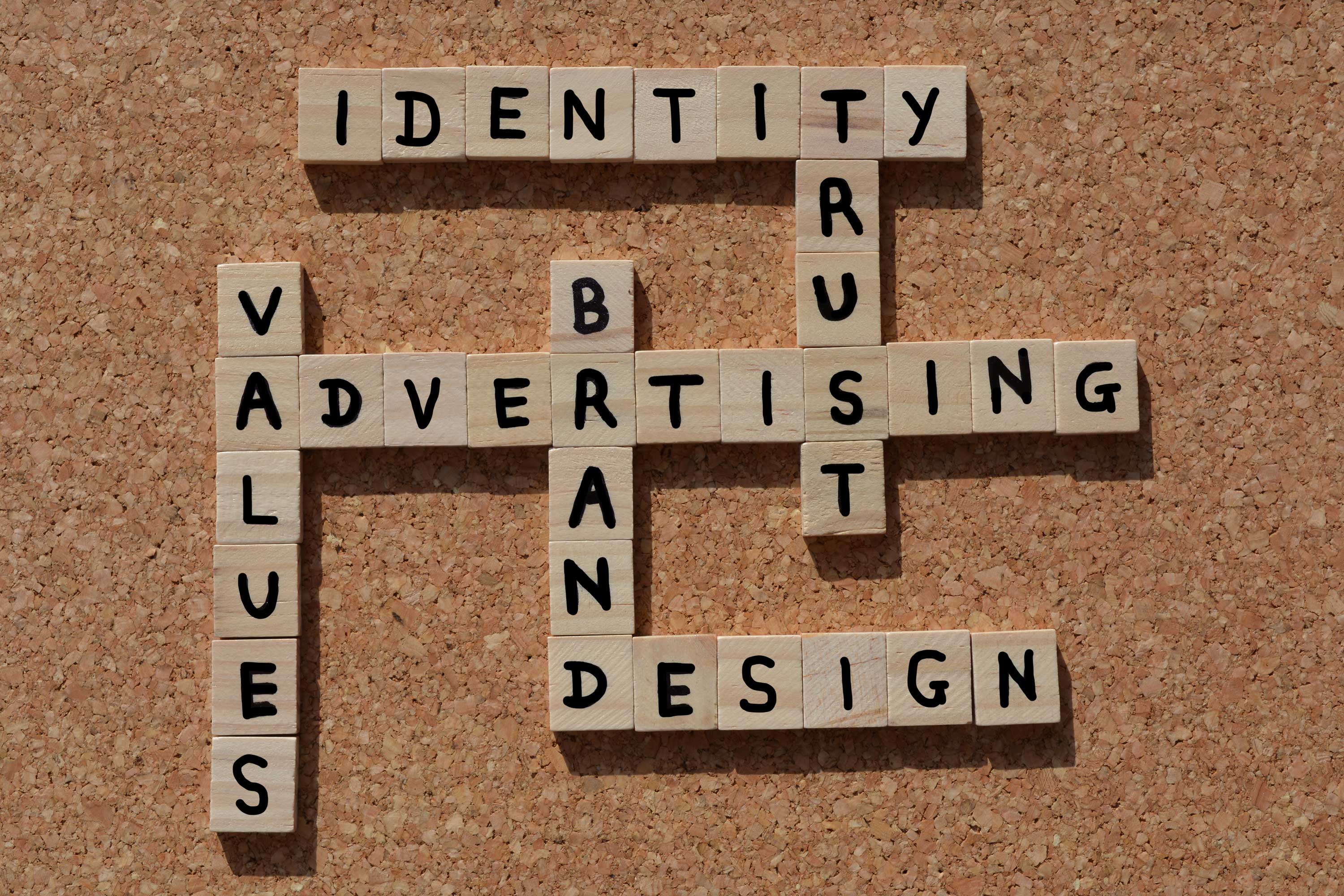 Why branding is the key to success with web design clients || A crossword of marketing words