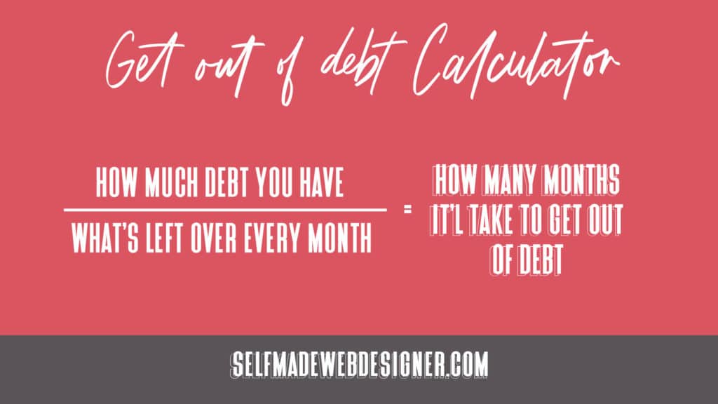 Get out of debt calculator
