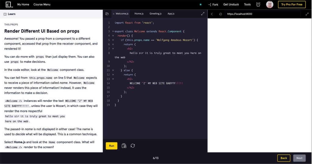 Codecademy's learning system