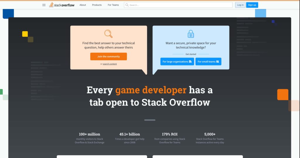 Stackoverflow Home page for the best way to learn web development