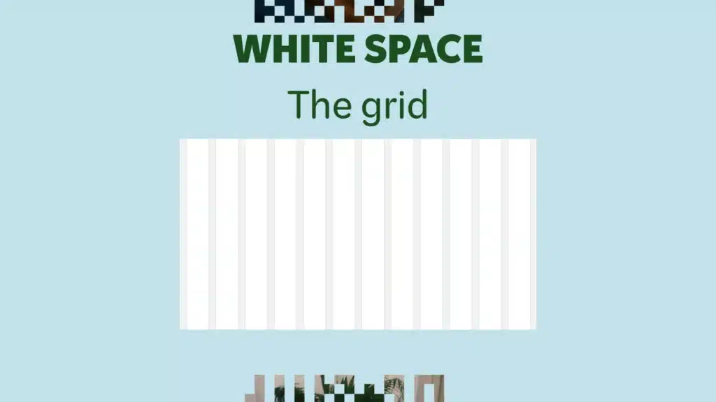 Image of a grid with 12 columns and 13 gutters