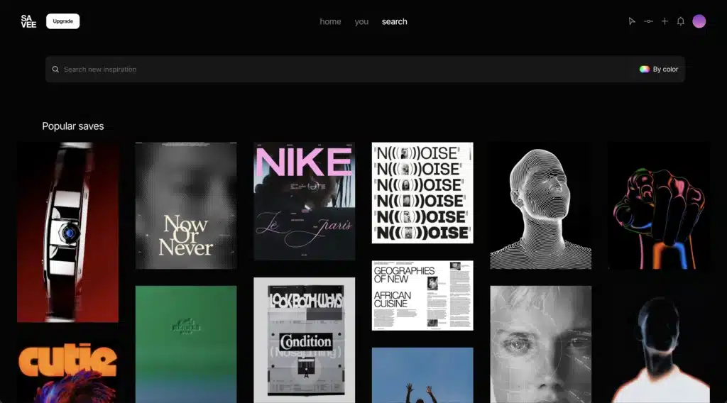 Savee.it web design inspiration curation